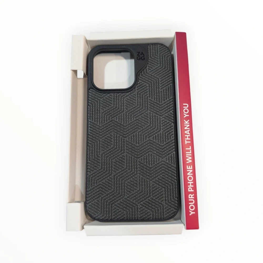 O8-O ZAGG London Snap Series Case for Apple‎ iPhone 15 Pro Max - Black Geo